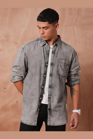 Roadster The Lifestyle Co Relaxed Fit Denim Casual Shirts