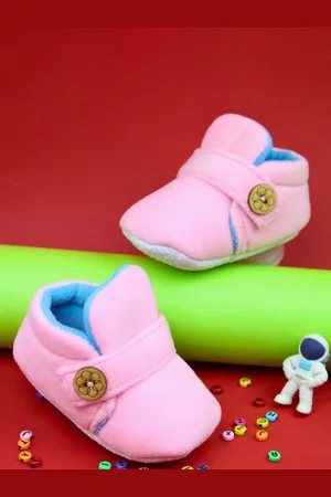Neska Moda Unisex Kids Cotton Booties