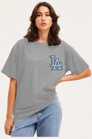 clafoutis Women Typography Printed Round Neck Cotton Relaxed Fit T-shirt