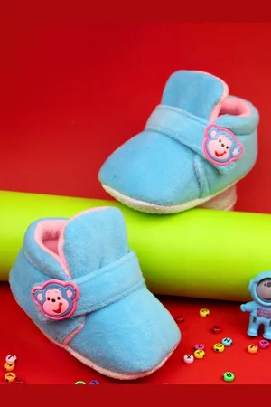 Neska Moda Unisex Kids Cotton Booties