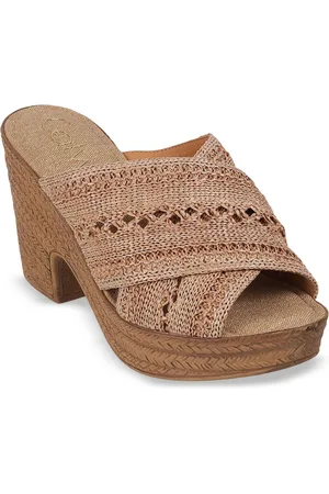 Catwalk Women Woven Design Platform Heels Sandals