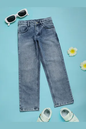 V-Mart Boys Regular Fit Mid-Rise Cotton Heavy Fade Stretchable Jeans