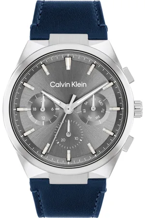 Calvin Klein Men Leather Straps Analogue Chronograph Watch 25200444