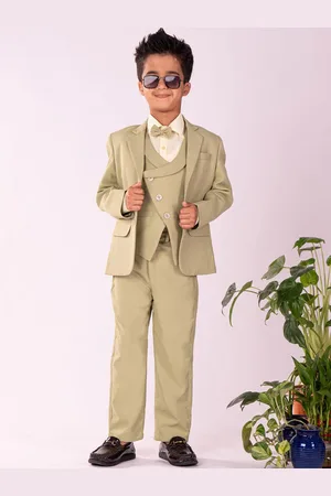 Vastramay Boys Slim Fit Single-Breasted Five-Piece Party Suit