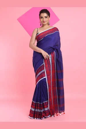 Arhi Pure Cotton Woven Design saree with blouse piece