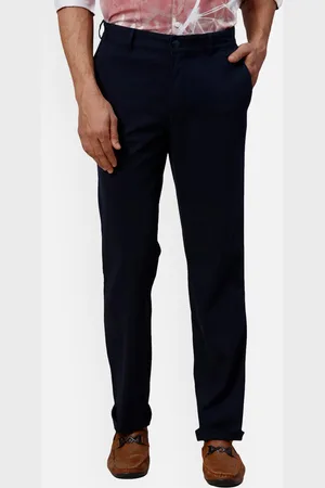 Park Avenue Men Slim Fit Mid-Rise Chinos Formal Trousers