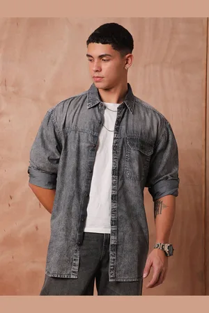 Roadster The Lifestyle Co Relaxed Fit Denim Casual Shirts