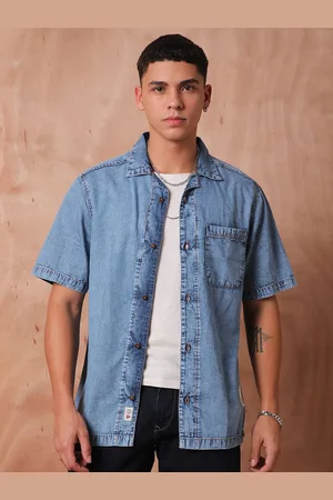Roadster The Lifestyle Co Relaxed Fit Denim Casual Shirts