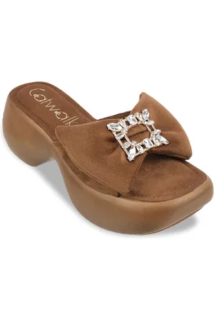 Catwalk Women Embellished Open Toe Block Heeled Sandals With Bows