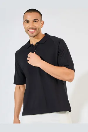 Styli Men Oversized Heavy Cotton Jersey Raglan Polo