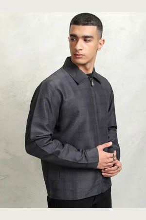Highlander Men Checked Crop Tailored Jacket