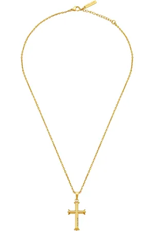 Police Men Gold-Plated Chain With Pendant