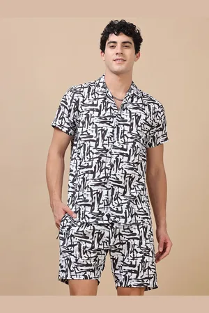 Bushirt Printed Shirt & Shorts Co-Ords Set