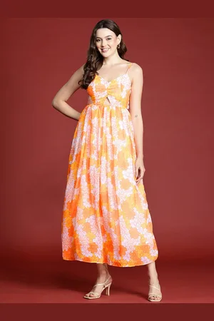 all about you Floral Print Cut-Out Maxi Dress