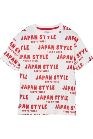 KIABI Boys Conversational Printed Pure Cotton T-shirt