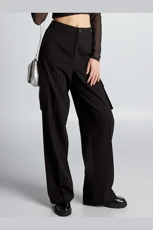 KIABI Women Loose Fit High-Rise Cargo Trousers