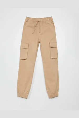 KIABI Boys Mid-Rise Joggers Trousers