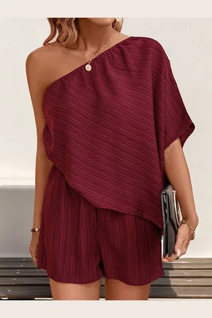 HERE&NOW Women One Shoulder Playsuit