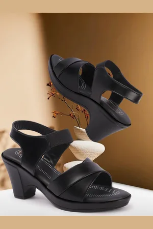 Vendoz Open Toe Block Heels