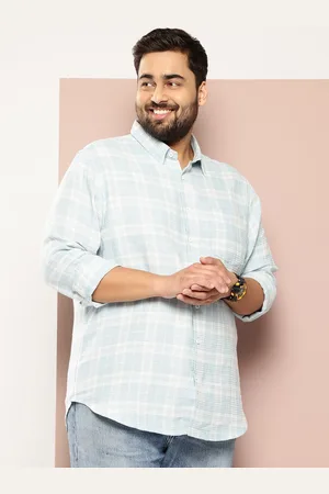 Sztori Men Plus Size Checked Casual Shirt