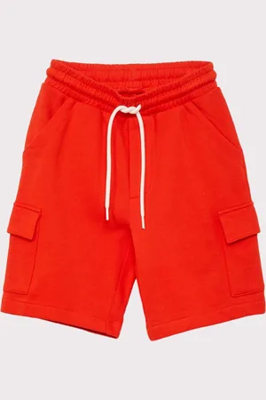 KIABI Boys Relaxed Fit Mid-Rise Cotton Shorts