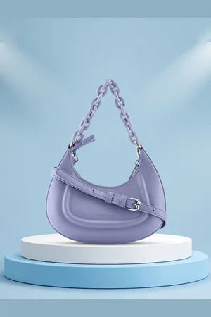 Fastrack PU Oversized Structured Hobo Bag with Quilted
