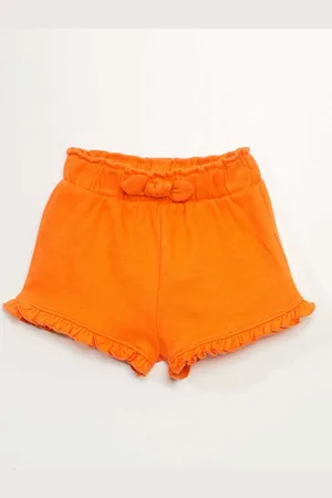 KIABI Girls Cotton Mid-Rise Regular Fit Hot Pants Shorts