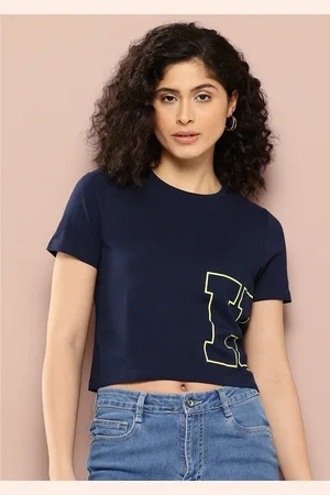 HARVARD Women Brand Logo Printed Pure Cotton T-shirt