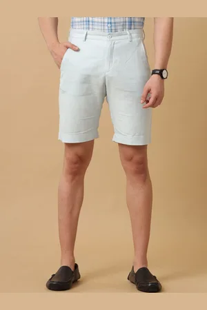 Linen Club Men Mid-Rise Slim Fit Outdoor Shorts