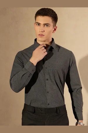 DENNISON Men Lycra Spread Collar Formal Shirt
