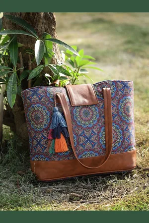Anekaant Tribal Mandala Printed Polycotton Tote Bag