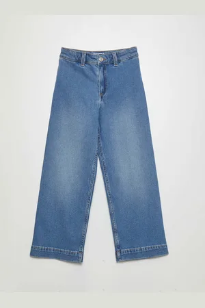 KIABI Girls Loose Fit Cotton Trousers