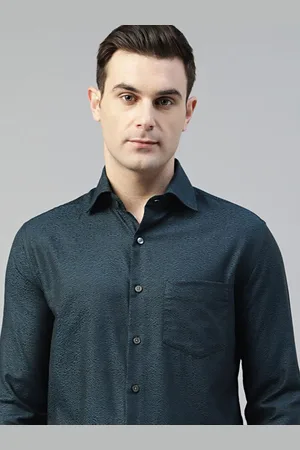 HANCOCK Men Standard Slim Fit Opaque Printed Party Shirt