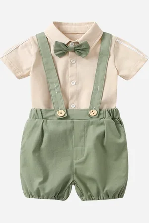Stylecast Boys Cotton Shirt with Dungarees