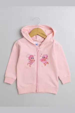 BUMZEE Girls Printed Hooded Sweatshirt