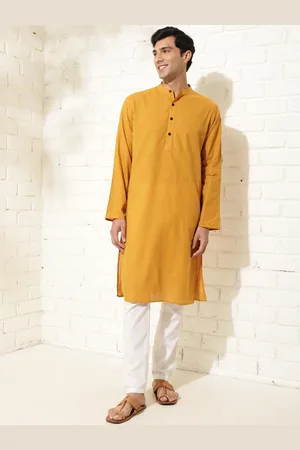 Fabindia Men Cotton Slim Fit Kurta