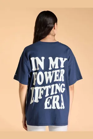 KICA Wellness Edition Women Cotton Oversized Printed Typographic T-shirt
