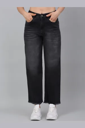 CANTABIL Women Wide Leg Light Fade Stretchable Jeans
