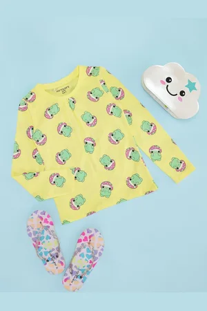 Pantaloons Girls Conversational Printed Round Neck Cotton T-Shirt