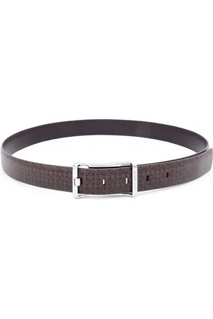 RARE RABBIT Men Printed Leather Belt