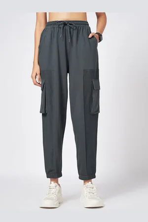 Pantaloons Women High-Rise Pure Cotton Joggers