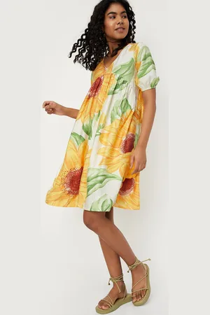 Max Collection Women Floral Printed Empire Dress