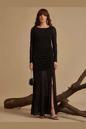 Kazo Net A-Line Maxi Dress