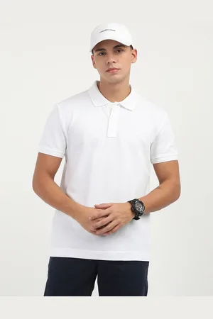 Calvin Klein Men Sports Polo Collar Applique T-shirt