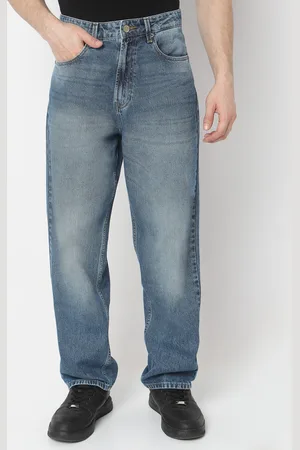 SPYKAR Men Renato Loose Fit Tapered Fit Heavy Fade Pure Cotton Jeans