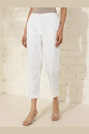 Fabindia Women Slim Fit Trousers