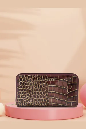 Caprese Miranda Women Textured Zip Around Wallet