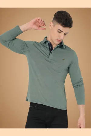 STELLERS Men Solid Polo Collar Cotton T-Shirt