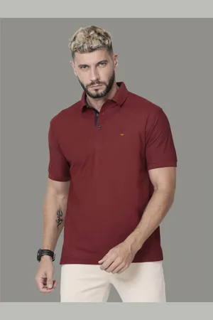 STELLERS Men Solid Polo Collar T-Shirt