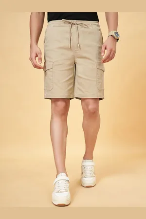 PEOPLE Men Mid Rise Cargo Shorts